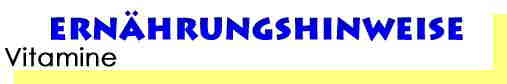 Ernhrungshinweise